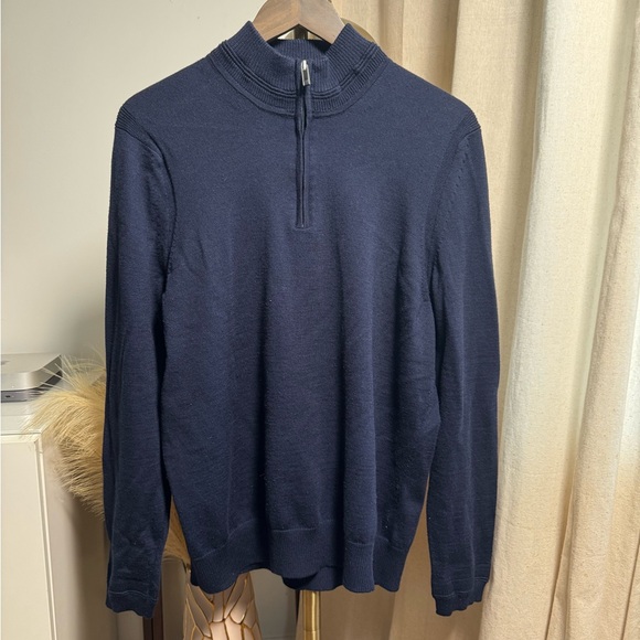 Jos. A. Bank Other - Jos. A. Bank Men's Dark Blue Zip-Up Sweater | Large